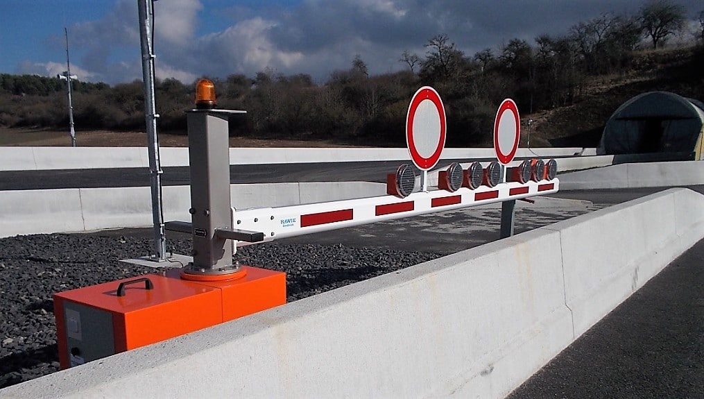 Drehschranken Autobahntunnel