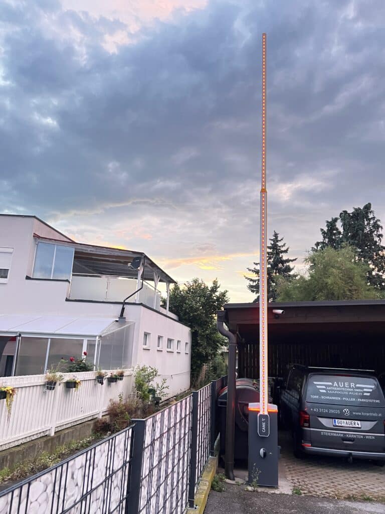 Balkenbeleuchtung, Grün offen, Rot Zu, geschlossen, Came Service Österreich, Faac Österreich
